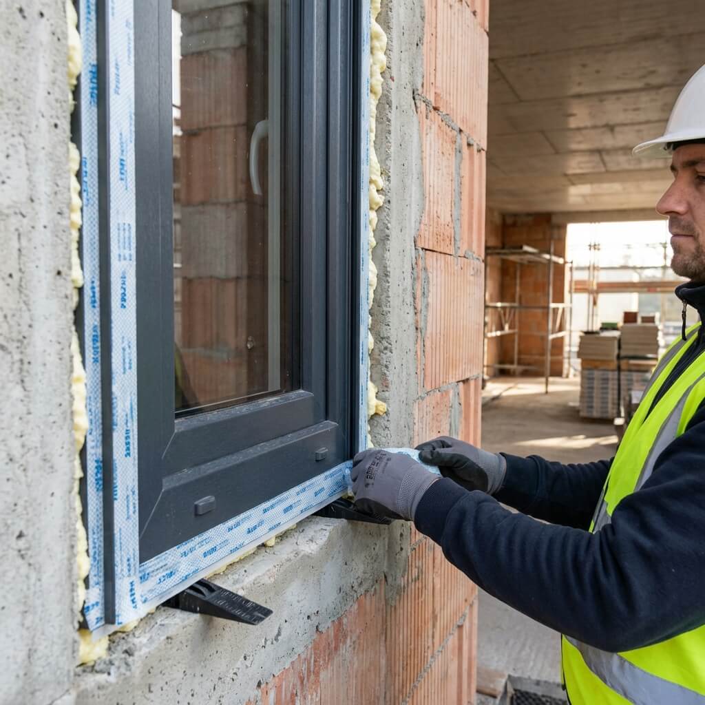 Montaż okien w garażu - ciepły montaż krok po kroku