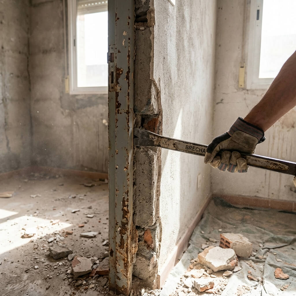 Demontaż starej futryny - krok po kroku