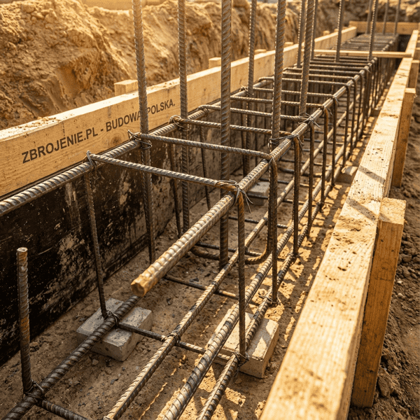 Fundament pod garaż: krok 3 - zbrojenie i szalowanie