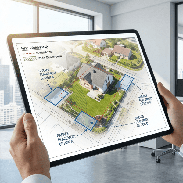 Budowa garażu część 1 - analiza możliwości działki (MPZP / WZ)
