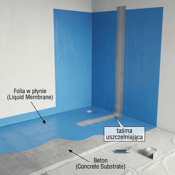 Hydroizolacja łazienki – folia w płynie to Twoja polisa ubezpieczeniowa