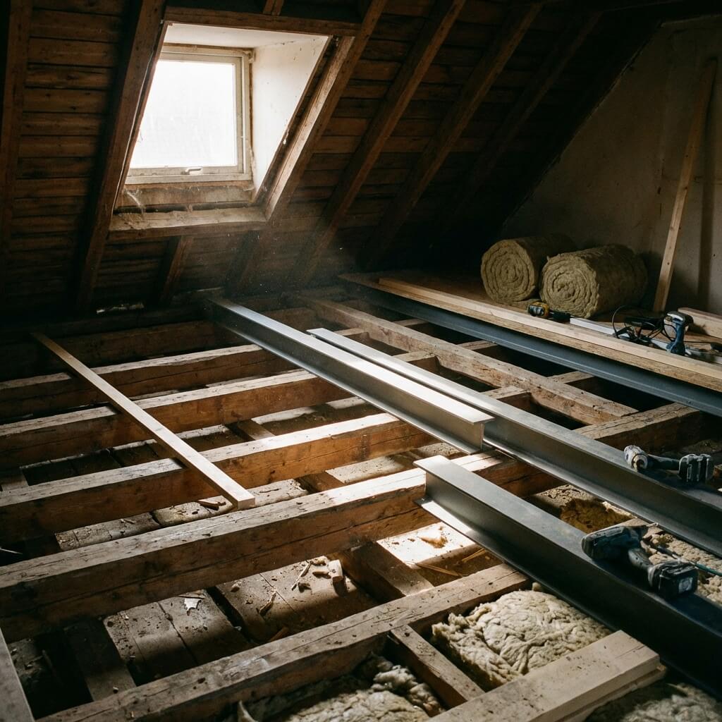 Wzmocnienie stropu w starym domu – etap zero przed adaptacją