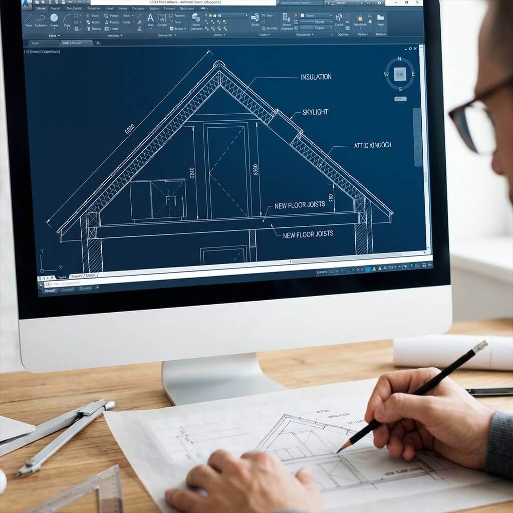 Projekt adaptacji poddasza: - co musi zawierać i o czym pamiętać?