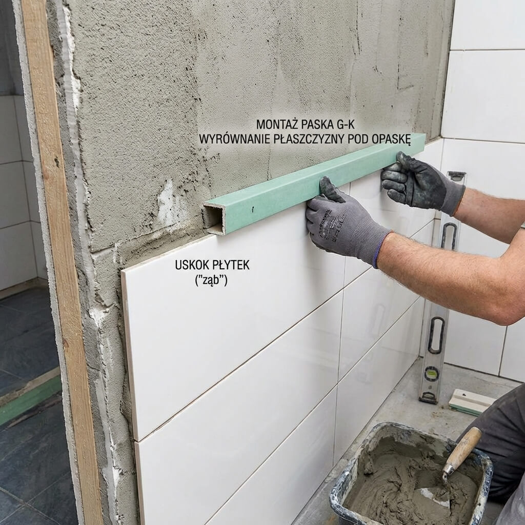 Uskok na ścianie w łazience: błąd, który zrujnuje montaż drzwi
