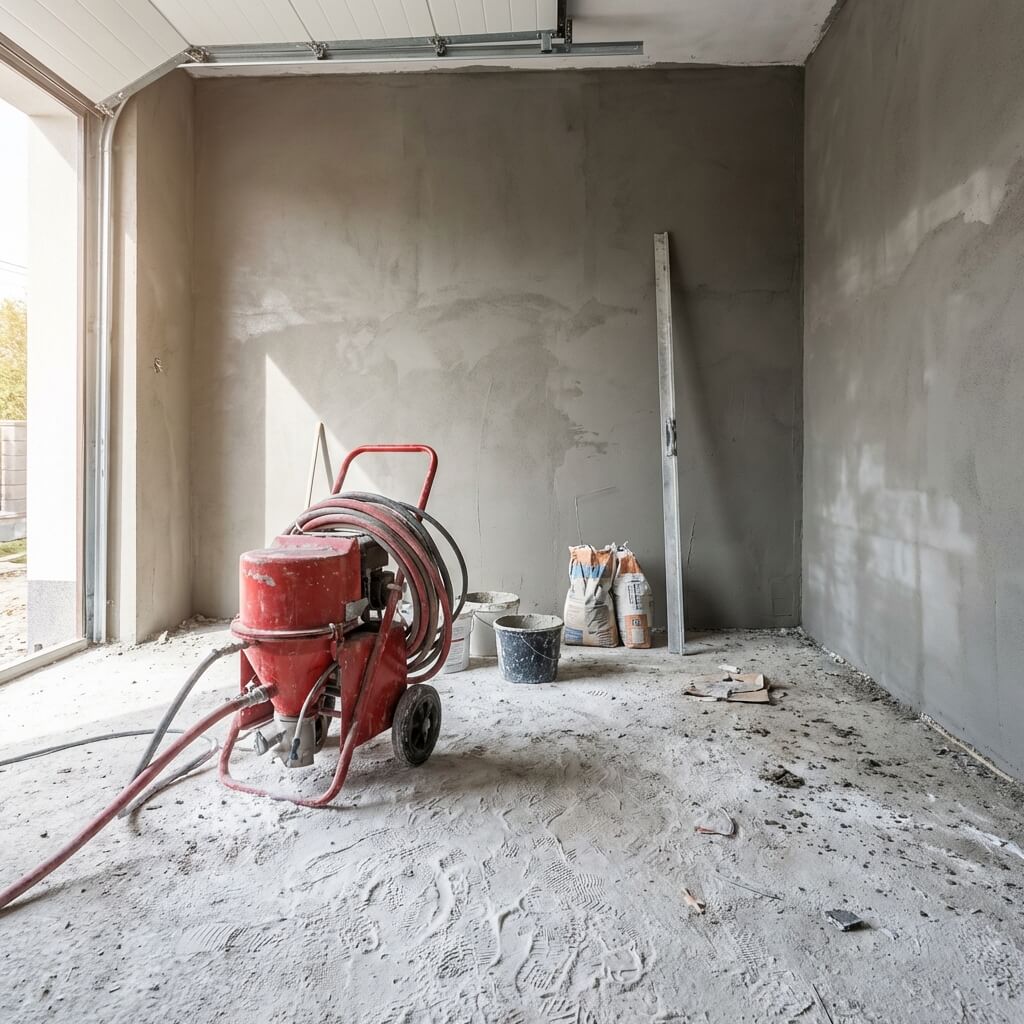 Tynkowanie garażu - wybór tynków i proces nakładania