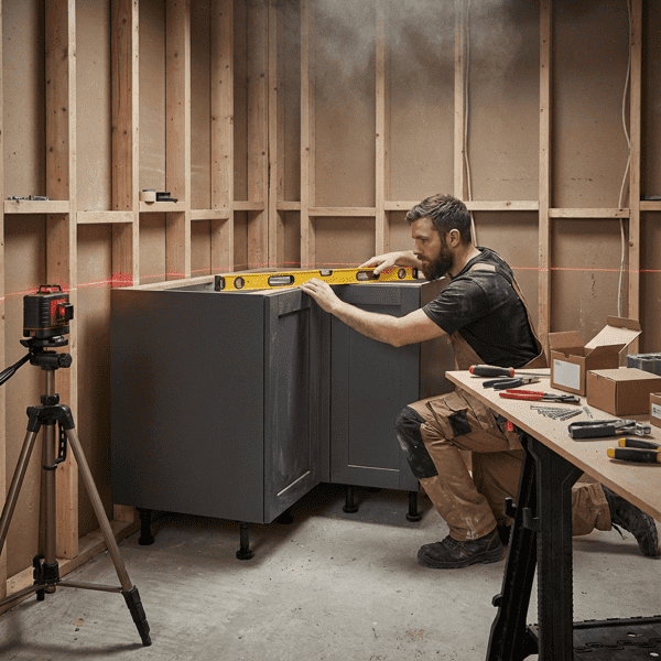 Montaż szafek dolnych w kuchni: kompletny poradnik krok po kroku