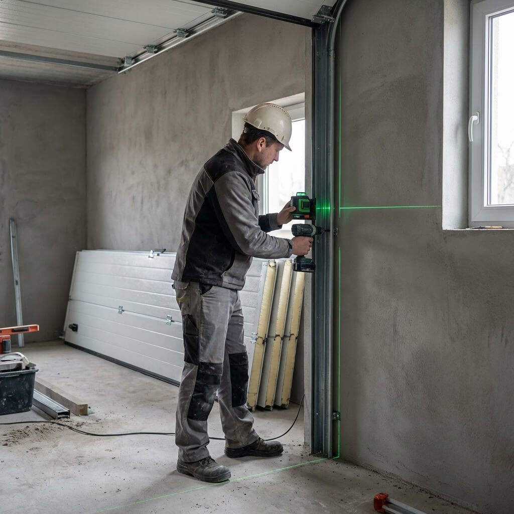 Montaż bramy garażowej segmentowej