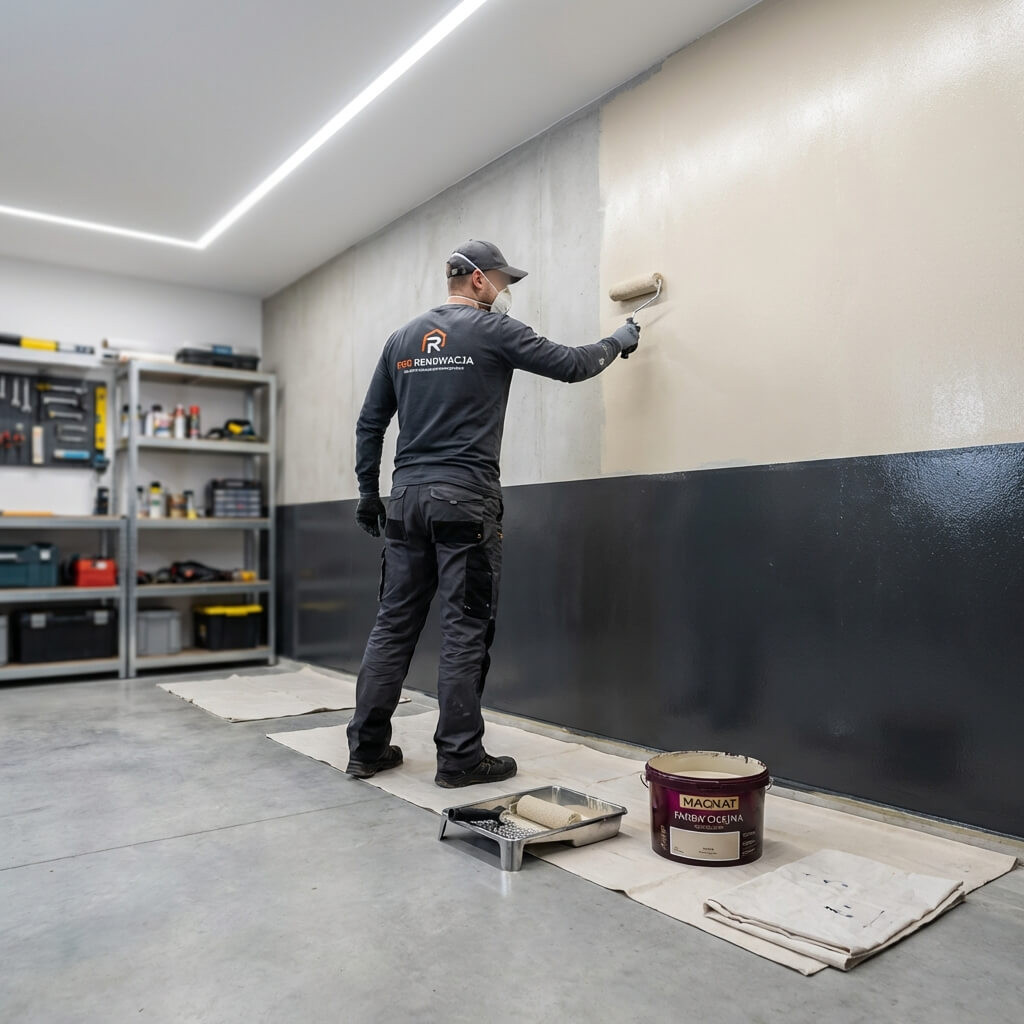 Malowanie ścian w garażu